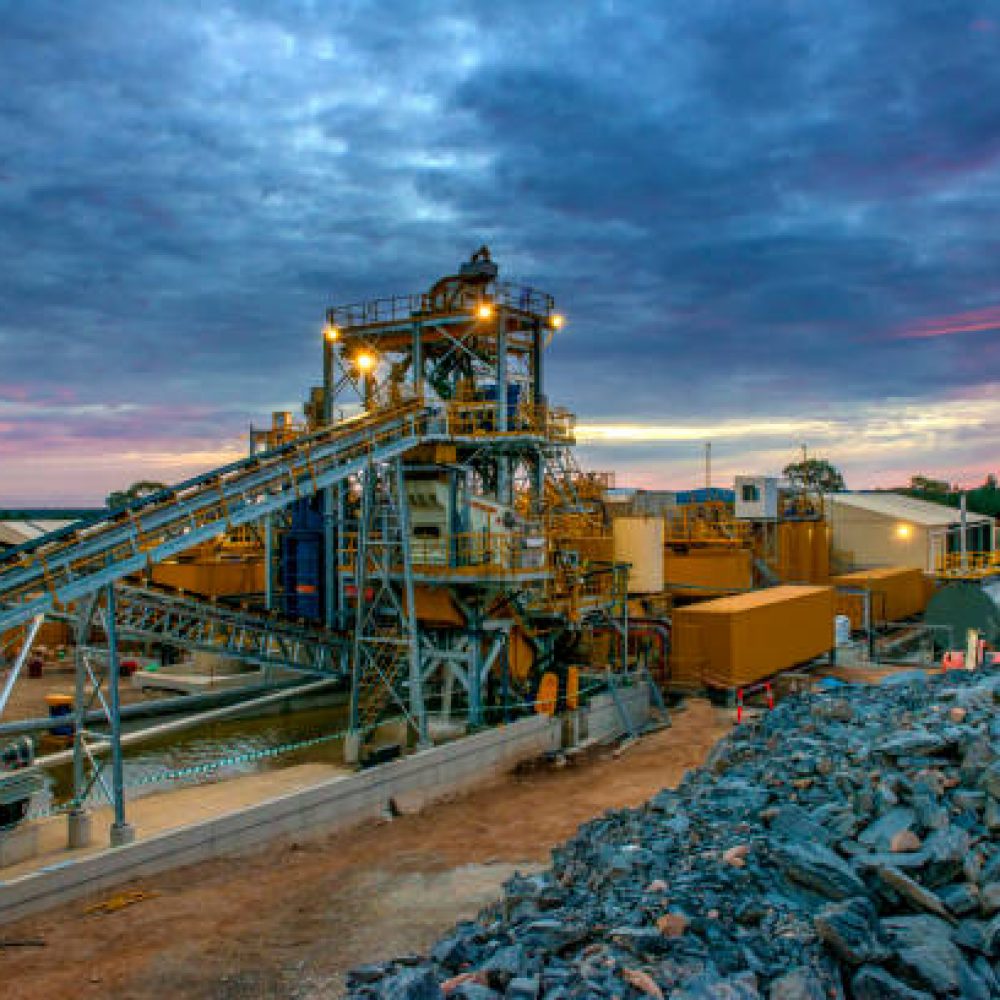 a large setup infrastructure for mining gold and other minerals in Australia.